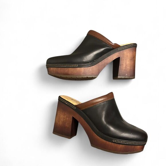 Unbranded Women's Black and Brown Clogs - Picture 5 of 7